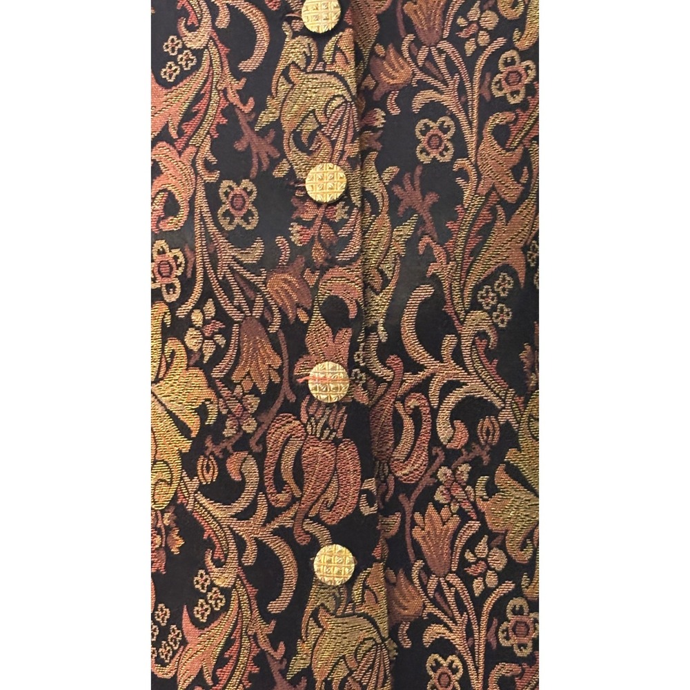 Y2K Vintage Jones New York Collection Studio Jacquard Button Front Blazer SZ 18 - Picture 2 of 9